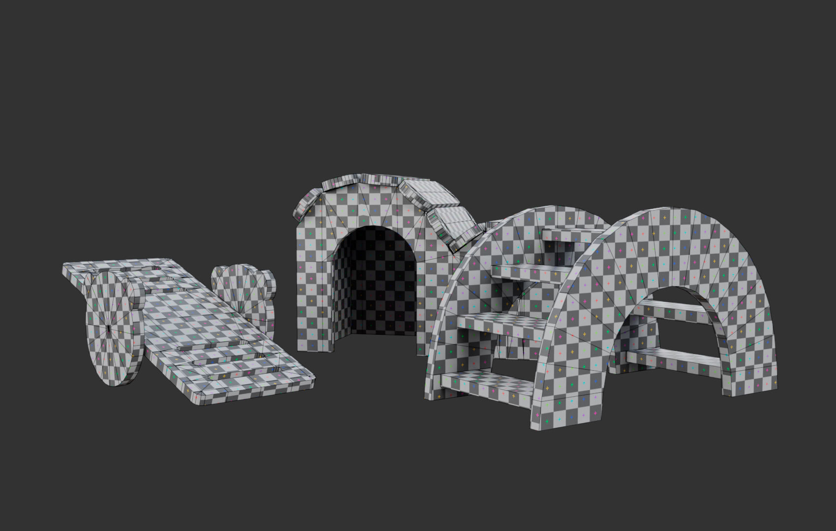 Mini House For Hamsters Low-poly 3D model_33
