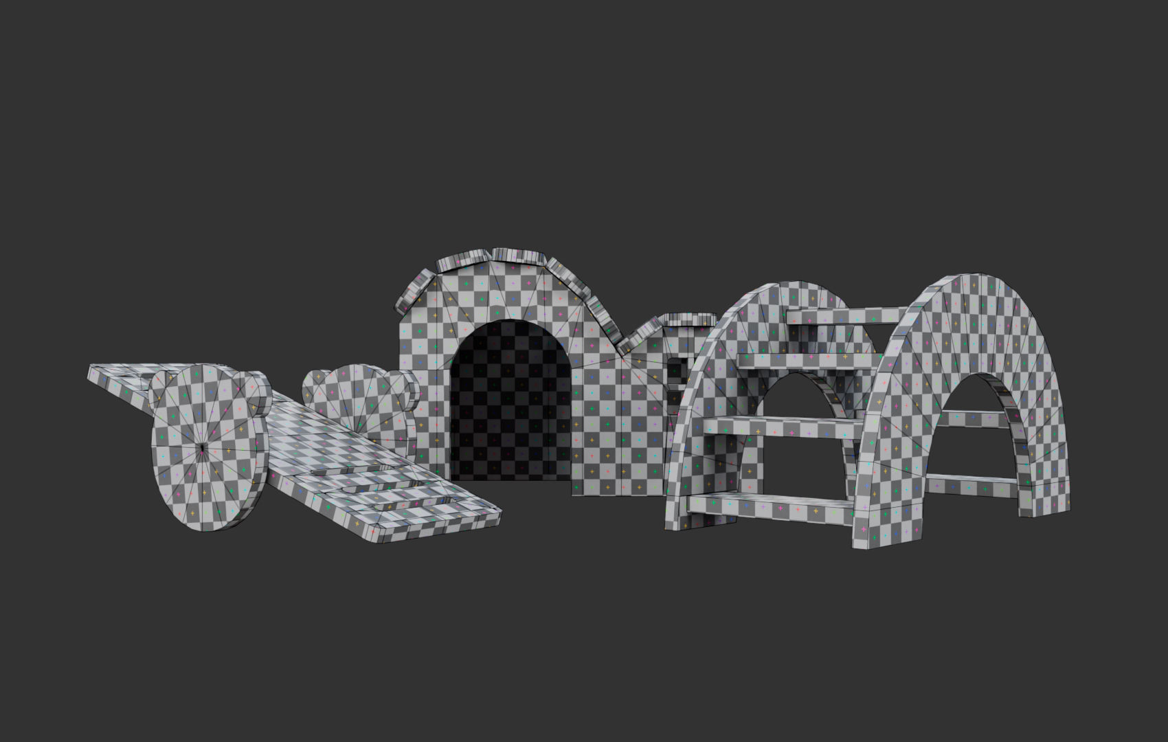 Mini House For Hamsters Low-poly 3D model_34