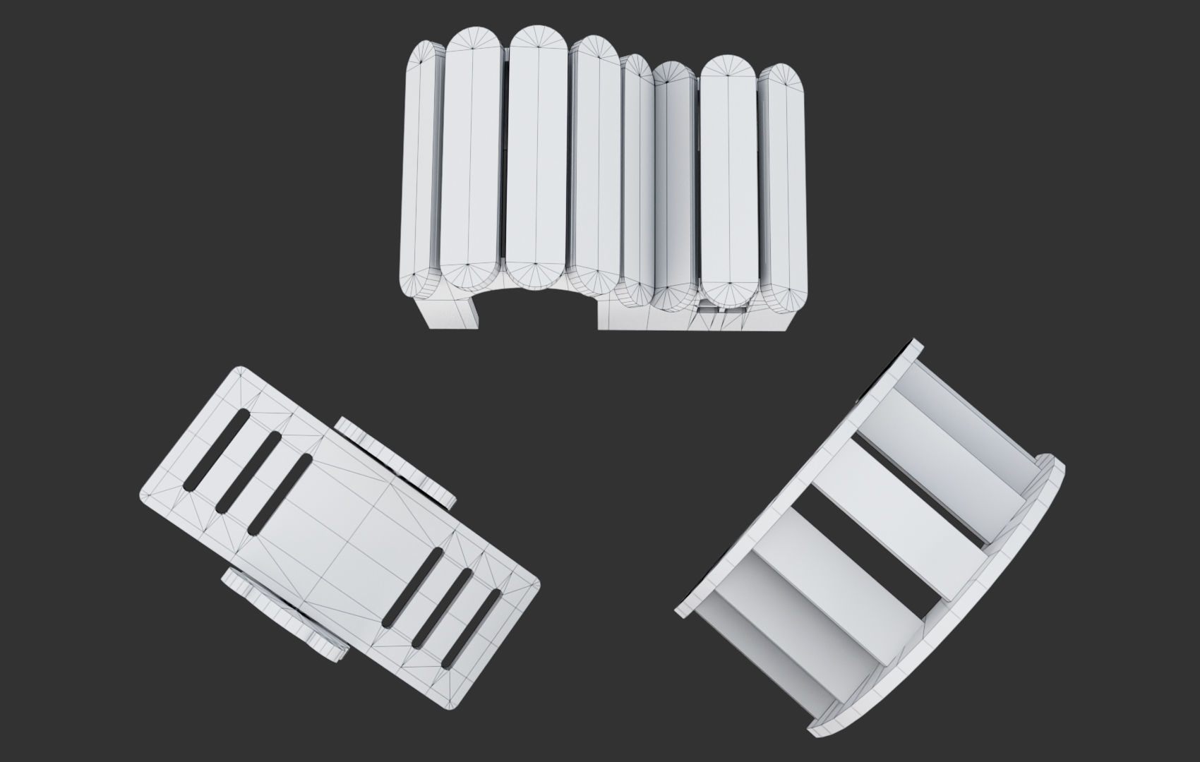 Mini House For Hamsters Low-poly 3D model_29