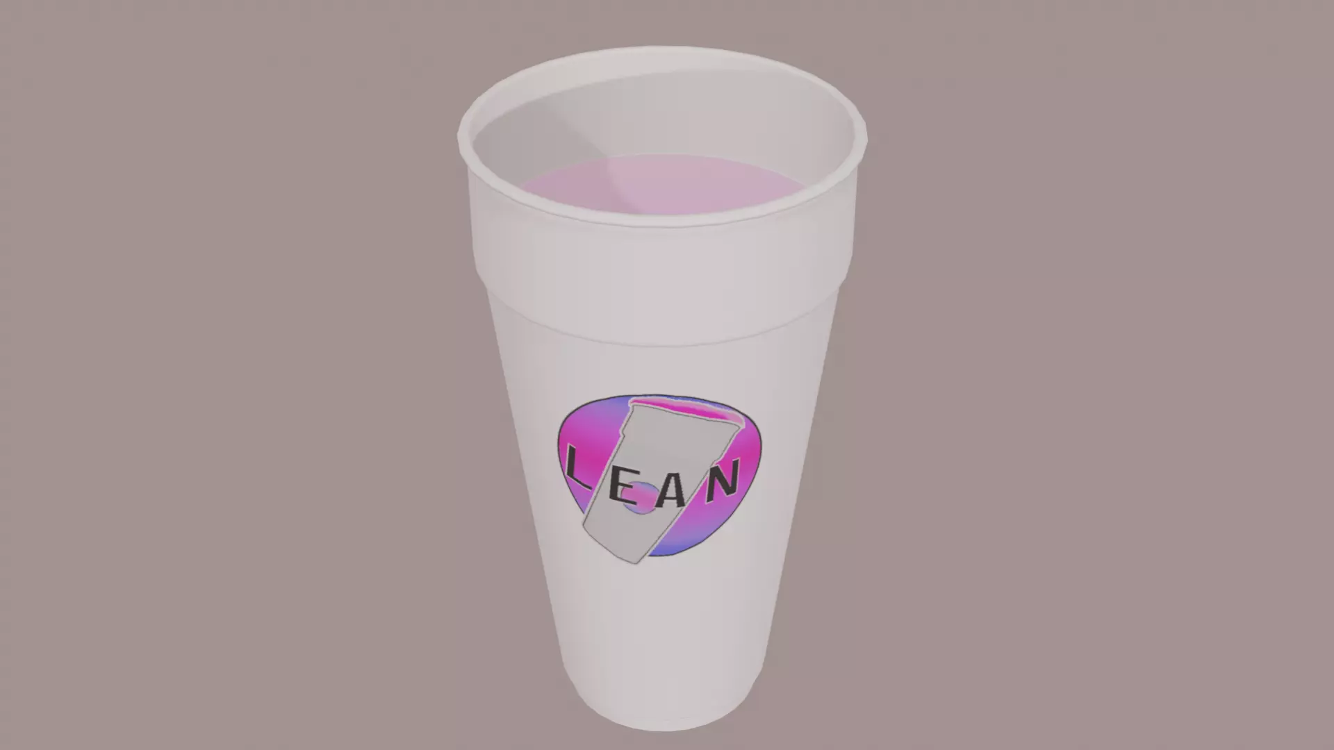 Lean Beverage Free low-poly 3D model
