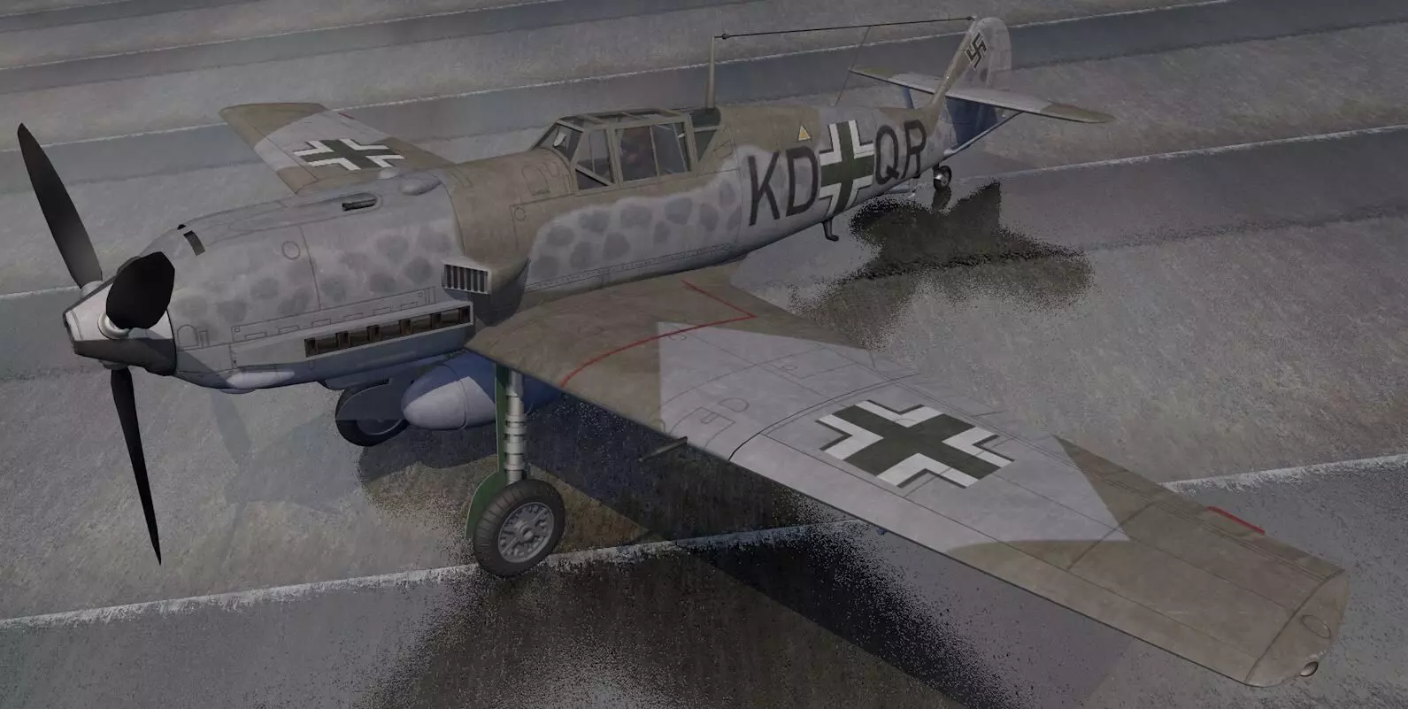 Messerschmitt Bf-109T-1 Toni 3D model