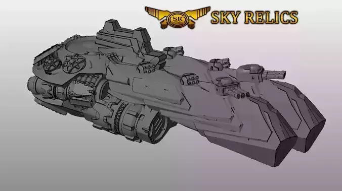 SKY RELICS - 16 BATTLE FURY 3D print model SKY RELICS - 16 BATTLE FURY 3D print model