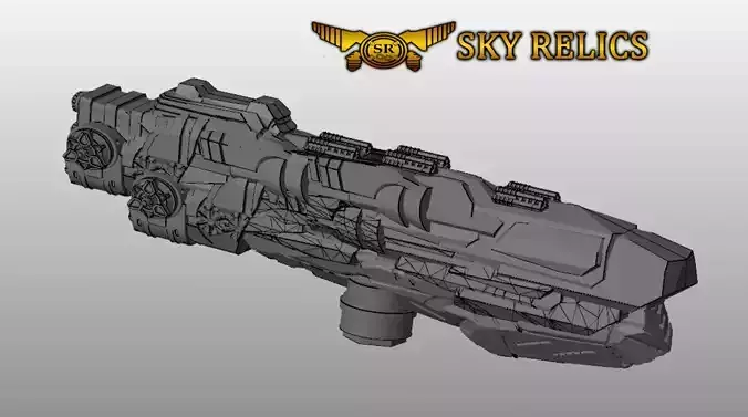 SKY RELICS - 17 BATTLE SABER 3D print model SKY RELICS - 17 BATTLE SABER 3D print model