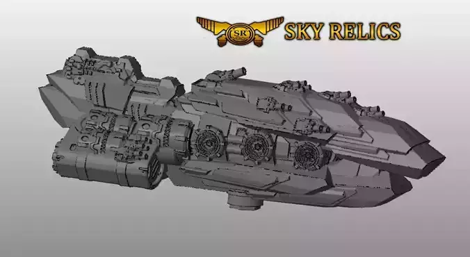 SKY RELICS - 18 BLACK KNIGHT 3D print model SKY RELICS - 18 BLACK KNIGHT 3D print model