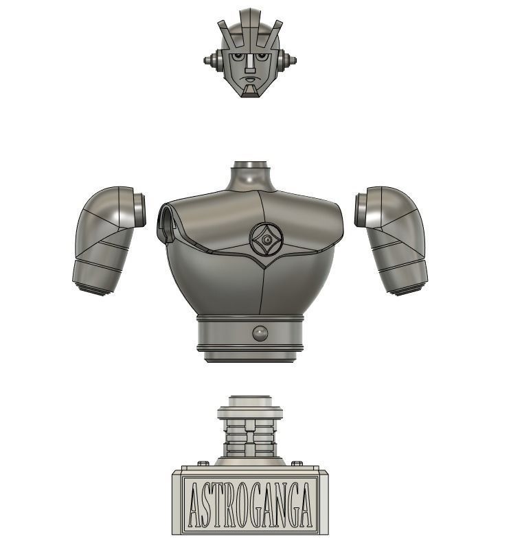 astroganger bust figure 3d model 3D print model_5