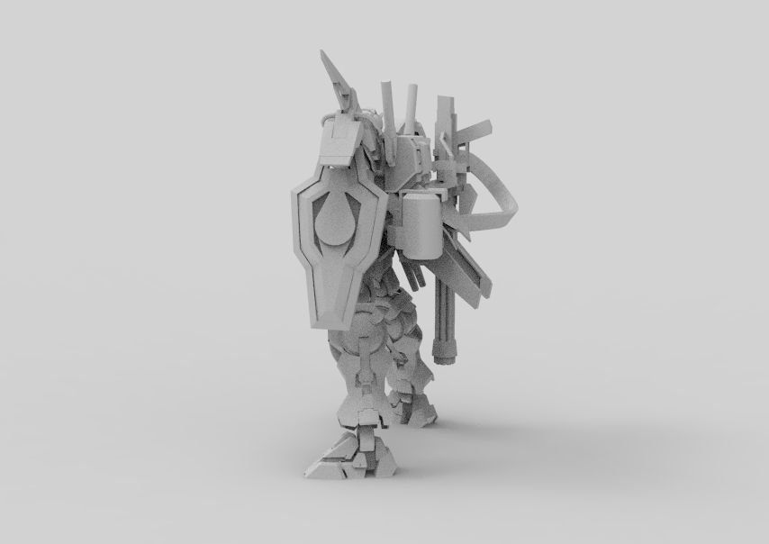 Gundam 00 Aile Finish 3D model_40