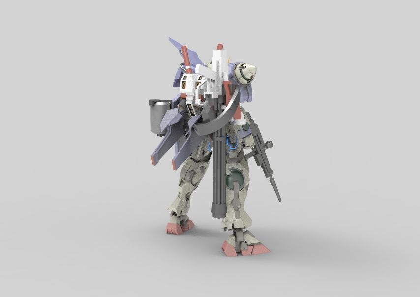 Gundam 00 Aile Finish 3D model_8