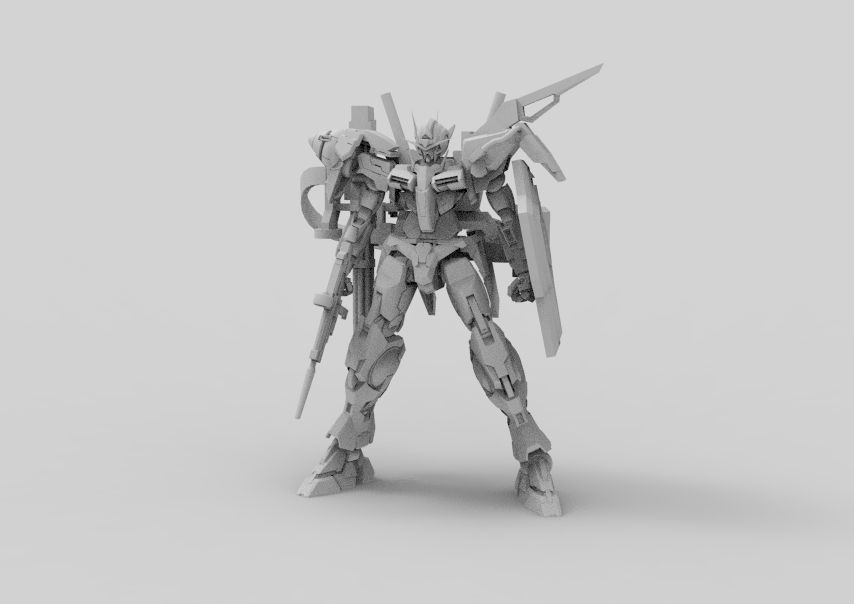 Gundam 00 Aile Finish 3D model_35