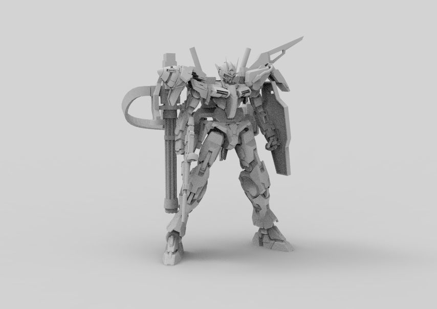 Gundam 00 Aile Finish 3D model_32