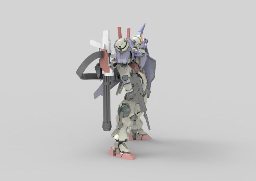 Gundam 00 Aile Finish 3D model_11