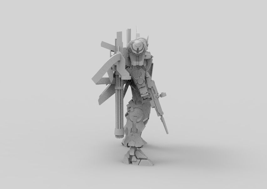 Gundam 00 Aile Finish 3D model_30