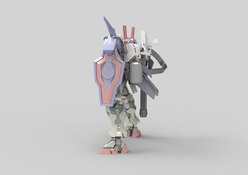 Gundam 00 Aile Finish 3D model_20