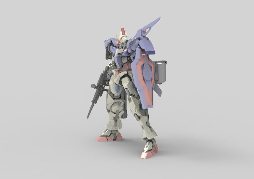 Gundam 00 Aile Finish 3D model_17