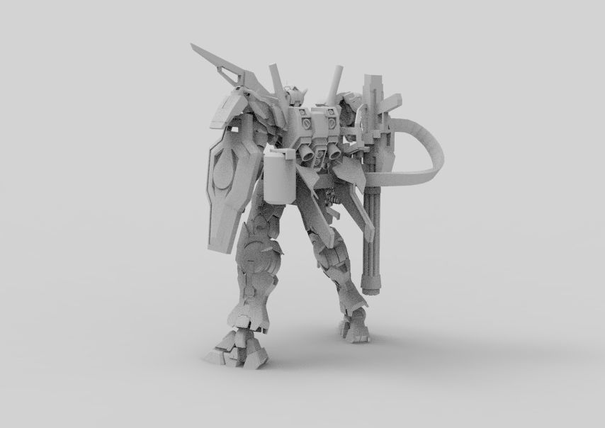 Gundam 00 Aile Finish 3D model_23