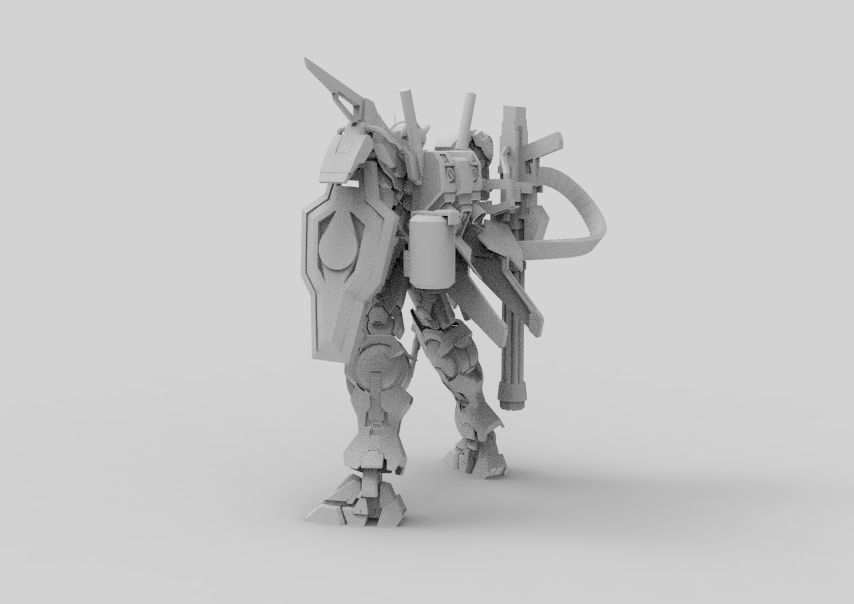Gundam 00 Aile Finish 3D model_22