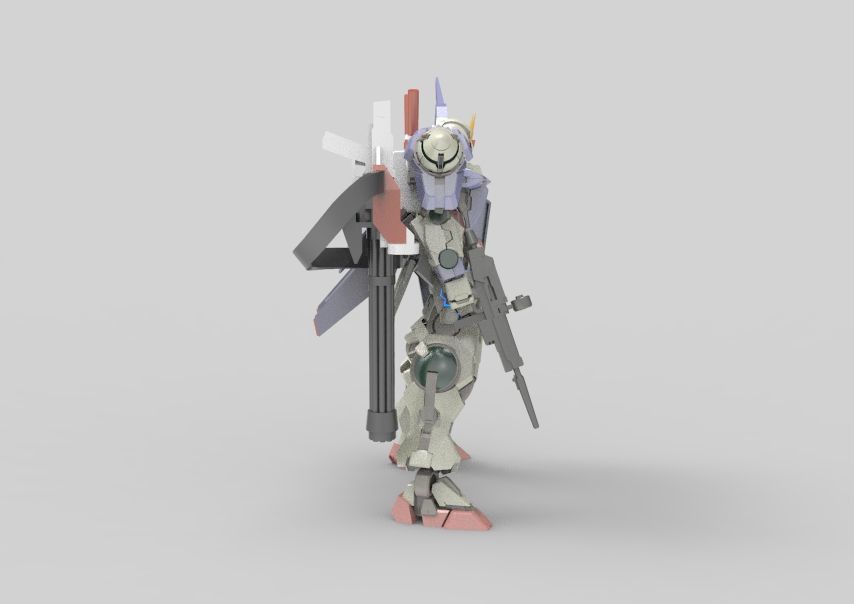 Gundam 00 Aile Finish 3D model_10