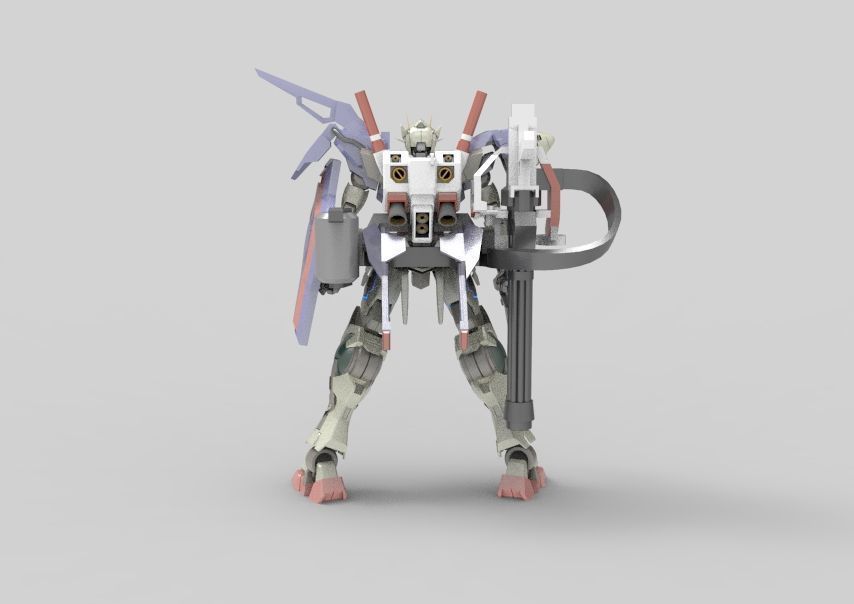 Gundam 00 Aile Finish 3D model_5