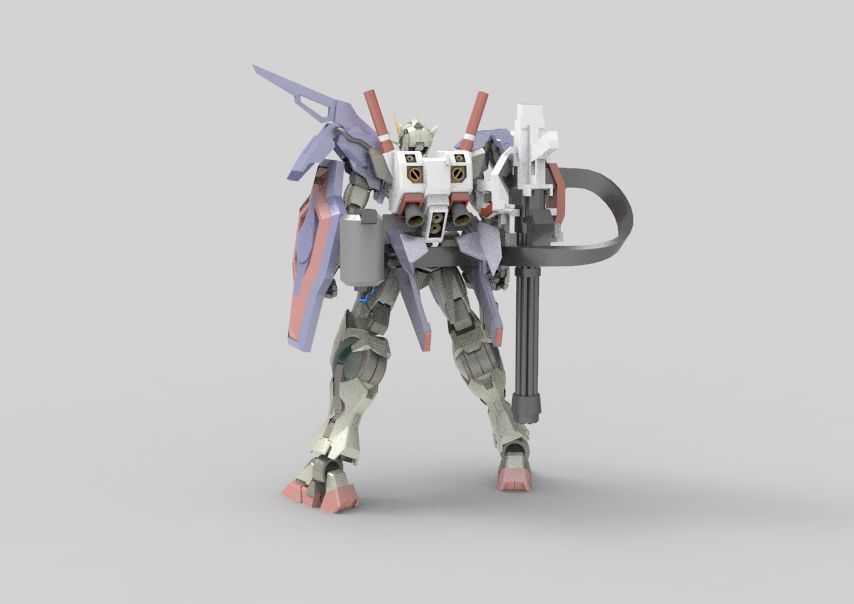 Gundam 00 Aile Finish 3D model_4