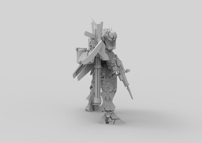 Gundam 00 Aile Finish 3D model_29