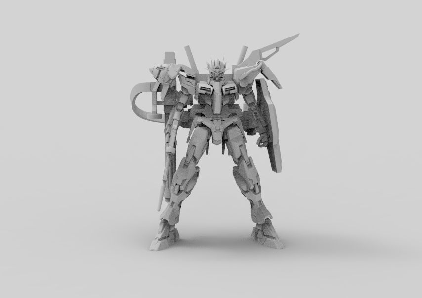 Gundam 00 Aile Finish 3D model_34