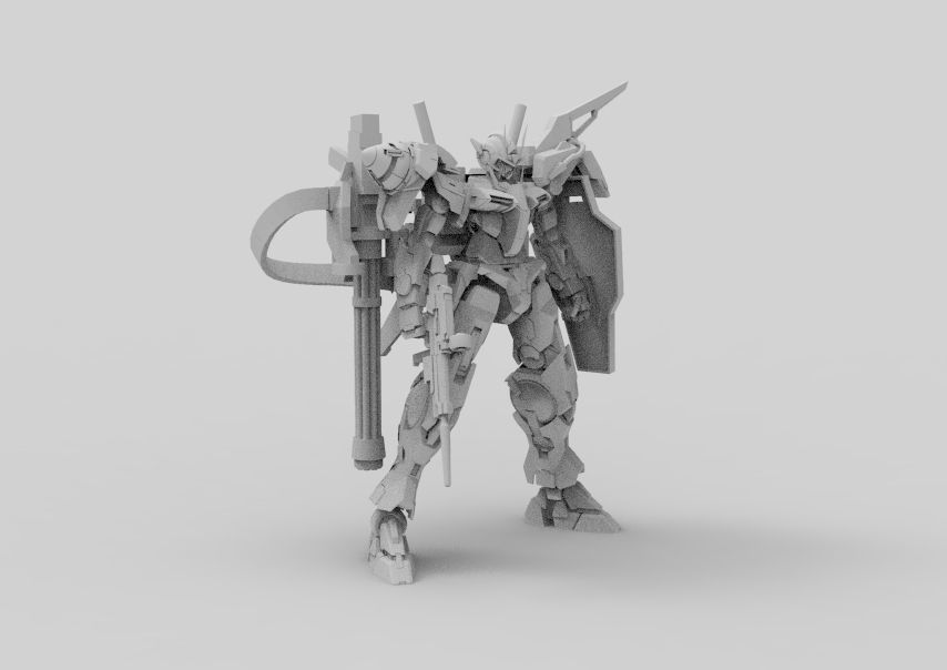 Gundam 00 Aile Finish 3D model_21