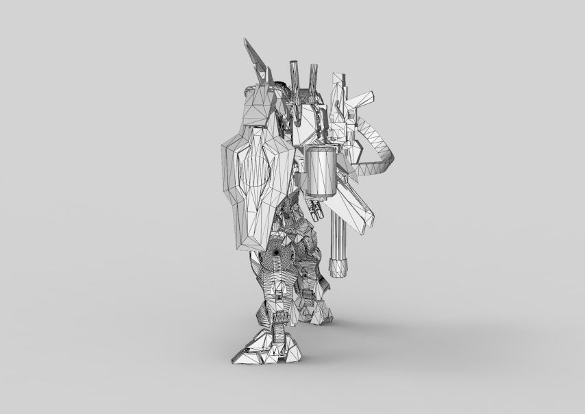 Gundam 00 Aile Finish 3D model_60