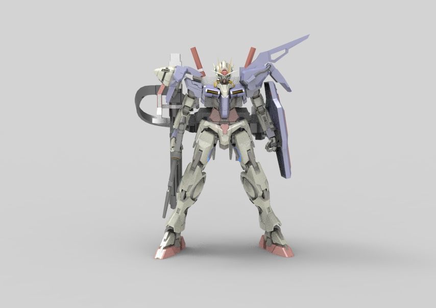 Gundam 00 Aile Finish 3D model_14