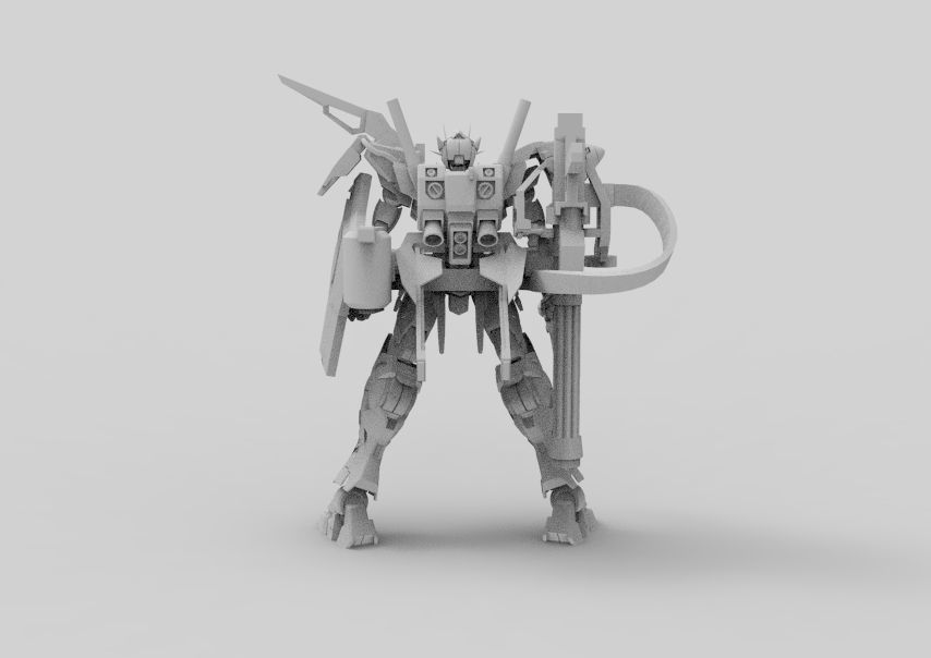 Gundam 00 Aile Finish 3D model_25