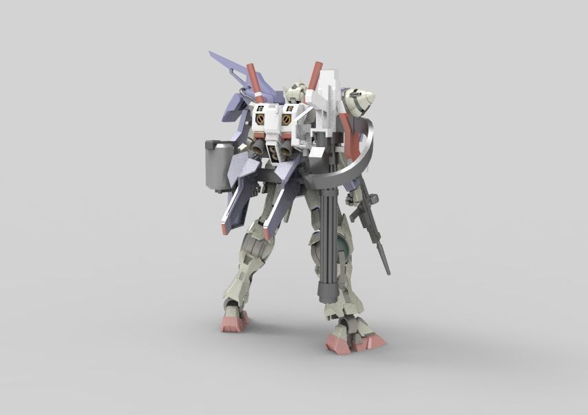 Gundam 00 Aile Finish 3D model_7