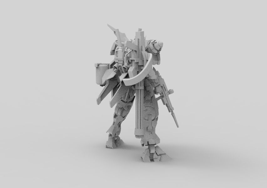 Gundam 00 Aile Finish 3D model_28