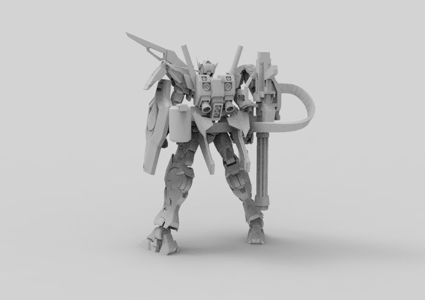 Gundam 00 Aile Finish 3D model_24