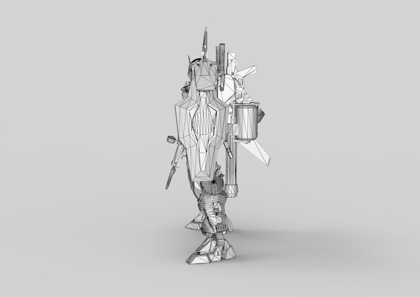 Gundam 00 Aile Finish 3D model_59