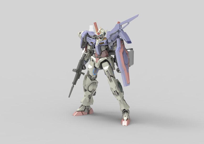 Gundam 00 Aile Finish 3D model_16