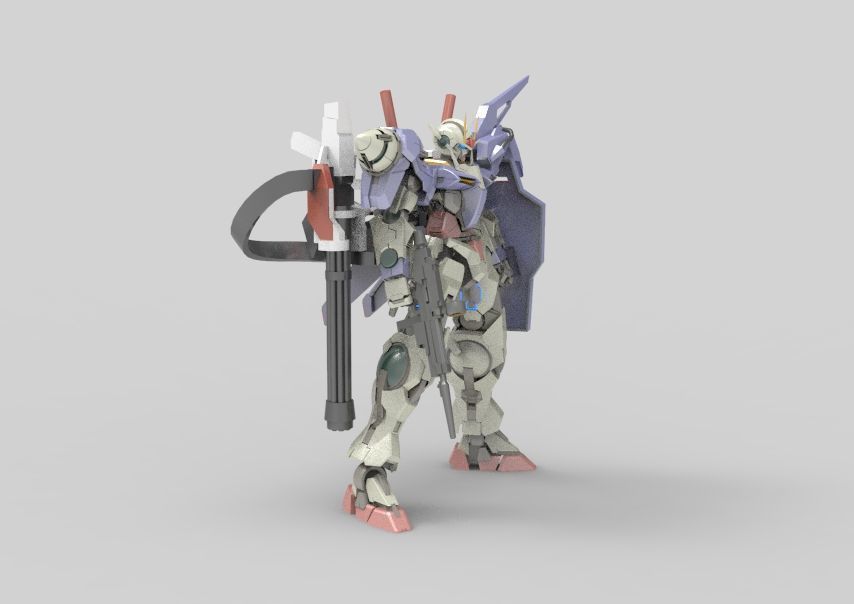 Gundam 00 Aile Finish 3D model_13