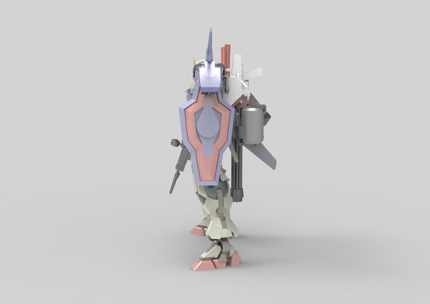 Gundam 00 Aile Finish 3D model_19