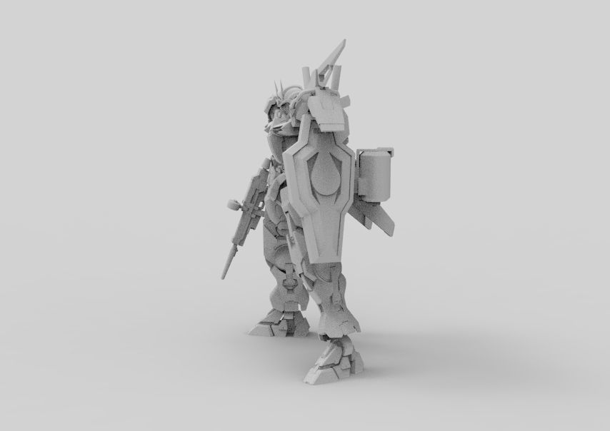 Gundam 00 Aile Finish 3D model_38
