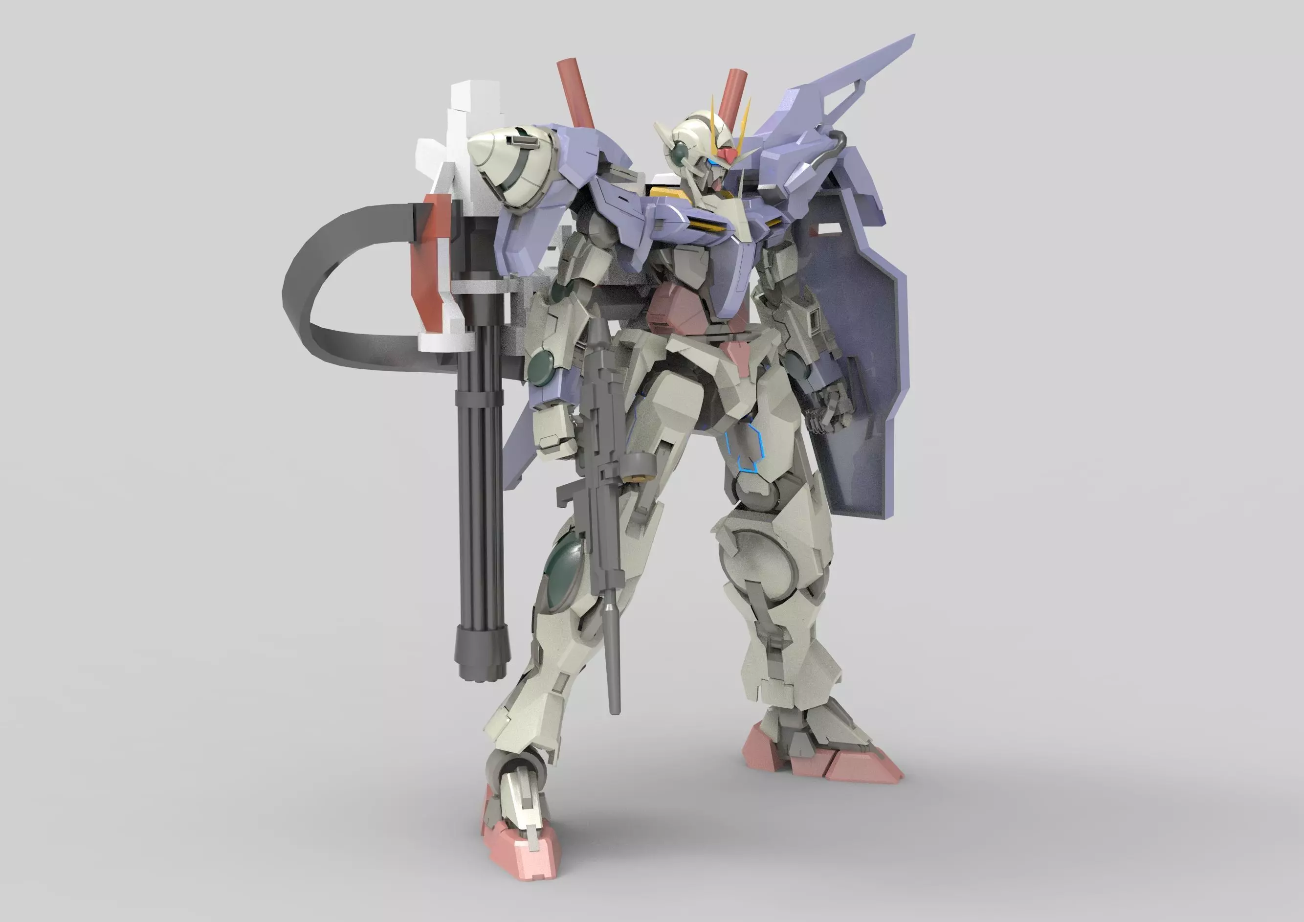 Gundam 00 Aile Finish 3D model_0