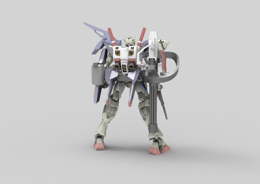 Gundam 00 Aile Finish 3D model_6