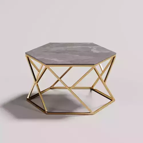 Golden Coffee Table Set 127