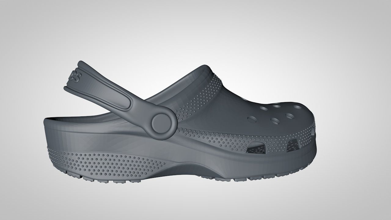 crocs classics stl 3D print model_5