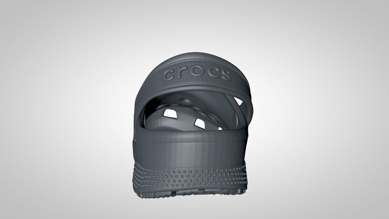 crocs classics stl 3D print model_7