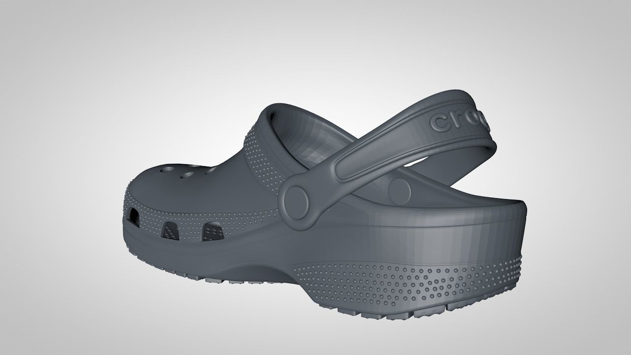 crocs classics stl 3D print model_8
