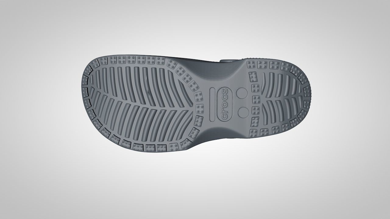 crocs classics stl 3D print model_9