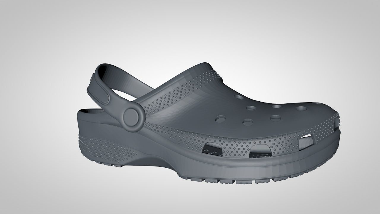 crocs classics stl 3D print model_4