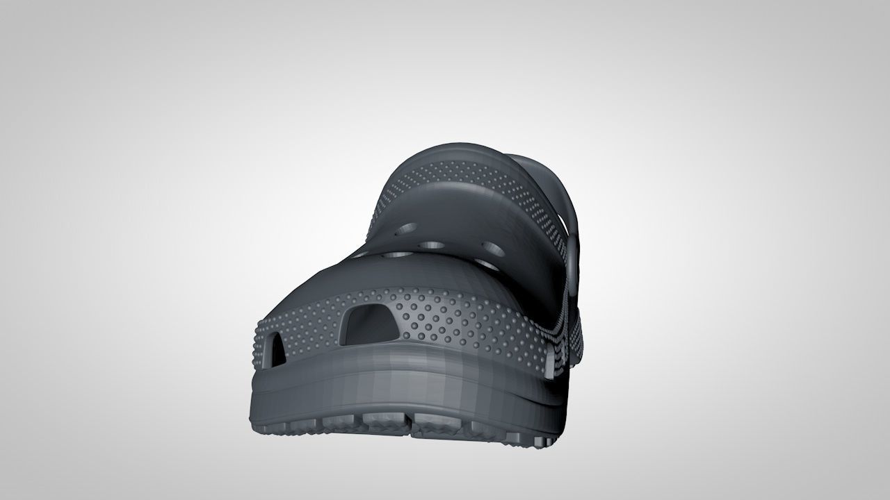 crocs classics stl 3D print model_2