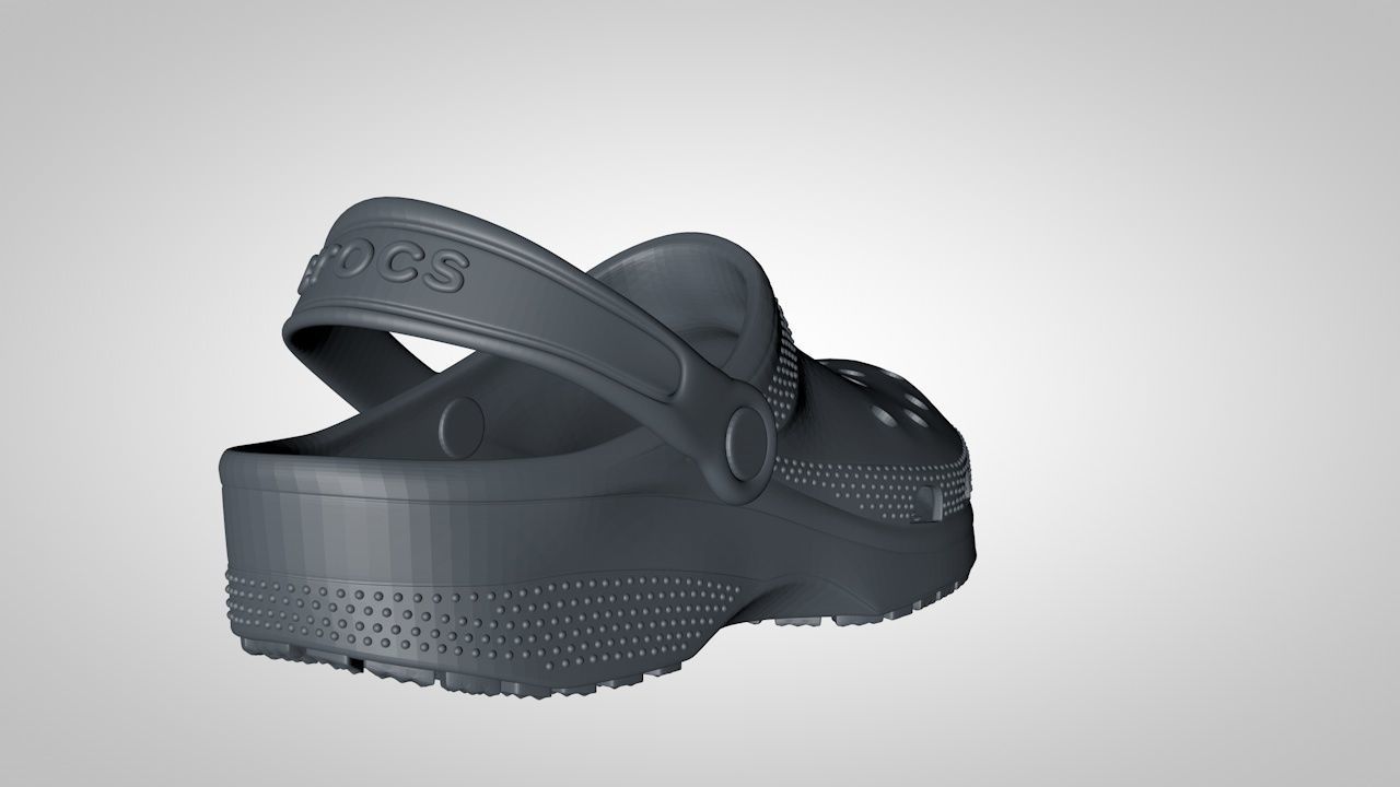 crocs classics stl 3D print model_6