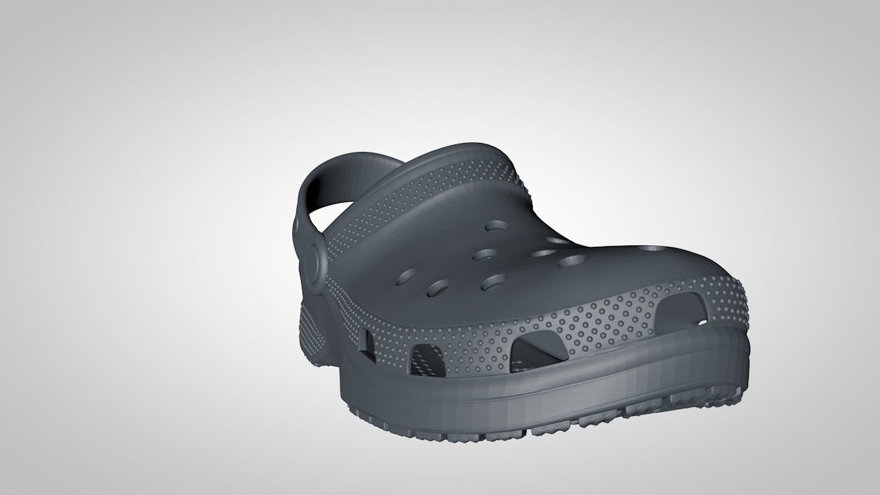 crocs classics stl 3D print model_3