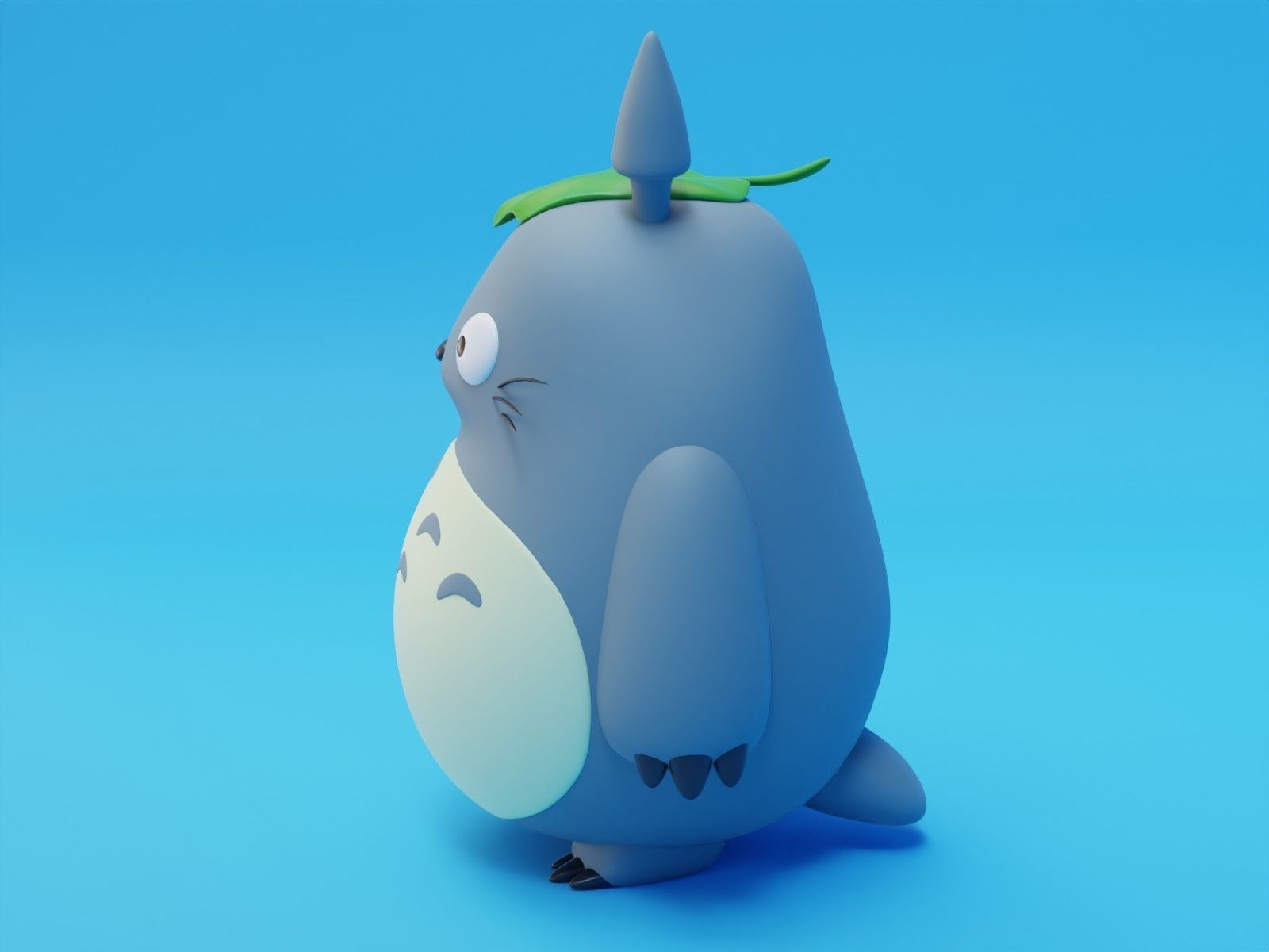 Totoro 3D Free 3D model_1