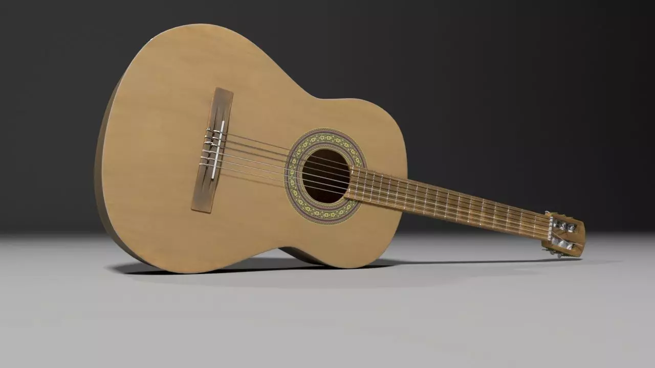 Classic Guitar Free 3D model