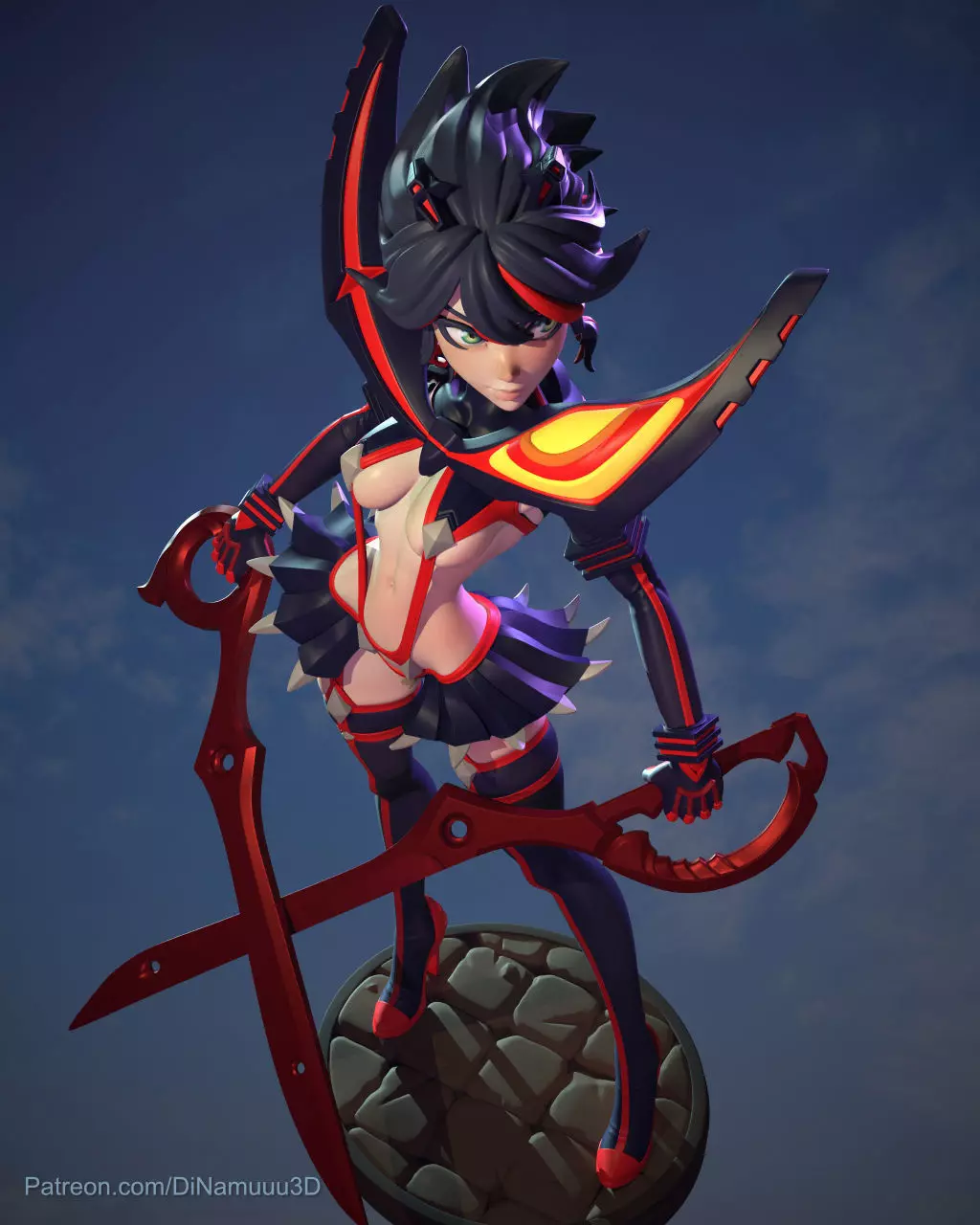 Ryuko Matoi Senketsu SFW and NSFW 3D print model_0